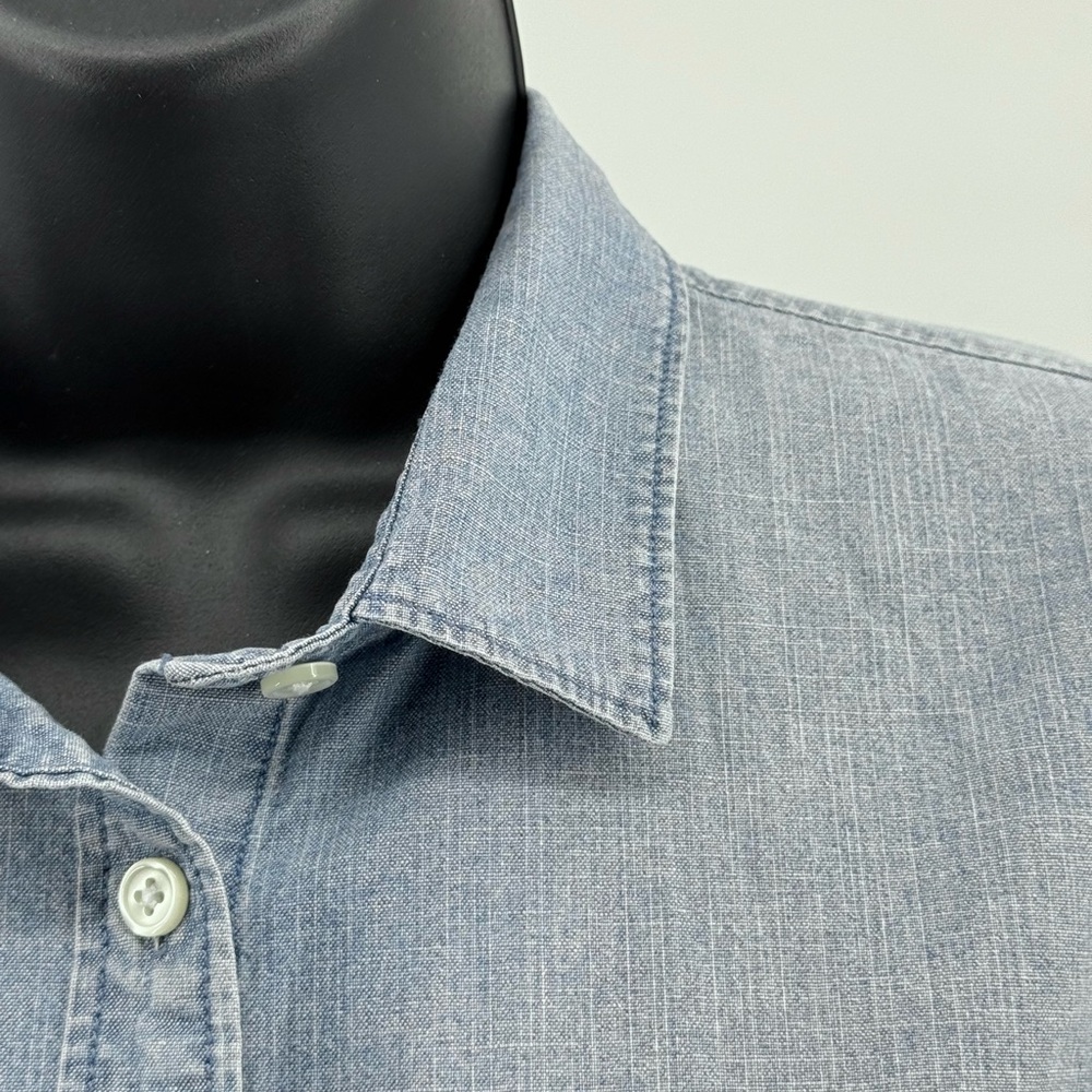 J. Crew "Perfect Fit" Blue Chambray Button Down Pocket Shirt LS Women's Small S - Picture 4 of 9